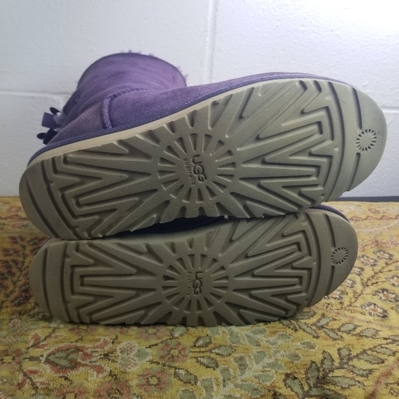 Ugg Bailey Bow II purple shearling bow boots - Picture 9 of 12